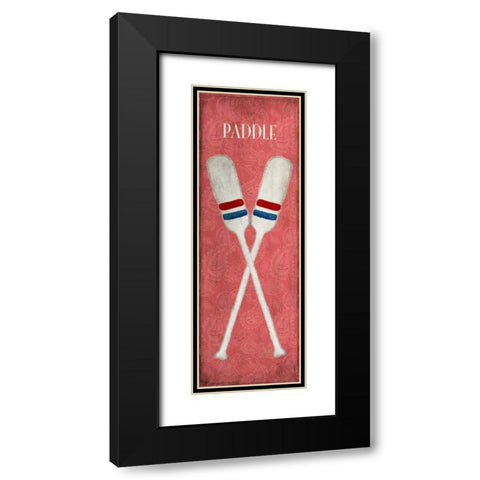 Oars and Anchors II Black Modern Wood Framed Art Print with Double Matting by Metz, Andi