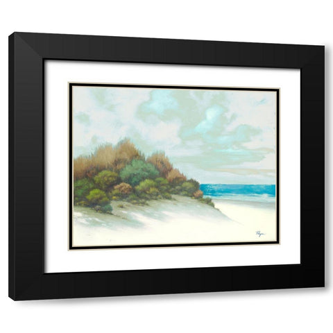 Seashore I Black Modern Wood Framed Art Print with Double Matting by Rhyan, Vivien