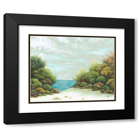 Seashore II Black Modern Wood Framed Art Print with Double Matting by Rhyan, Vivien
