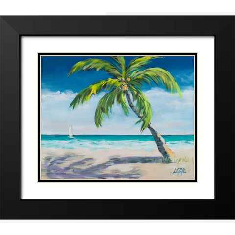 Ocean Breeze I Black Modern Wood Framed Art Print with Double Matting by DeRice, Julie