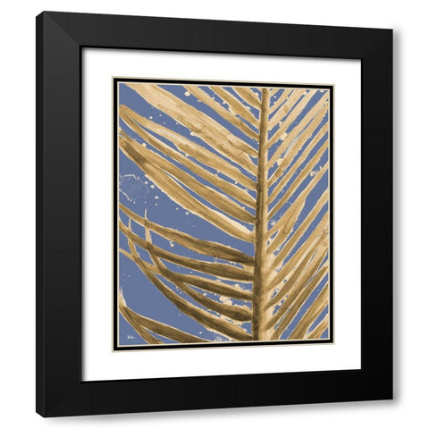 Golden Wet Palm Black Modern Wood Framed Art Print with Double Matting by Pinto, Patricia