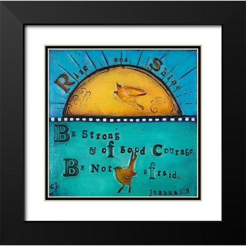 Rise and Shine Black Modern Wood Framed Art Print with Double Matting by Kinnison, Carolyn