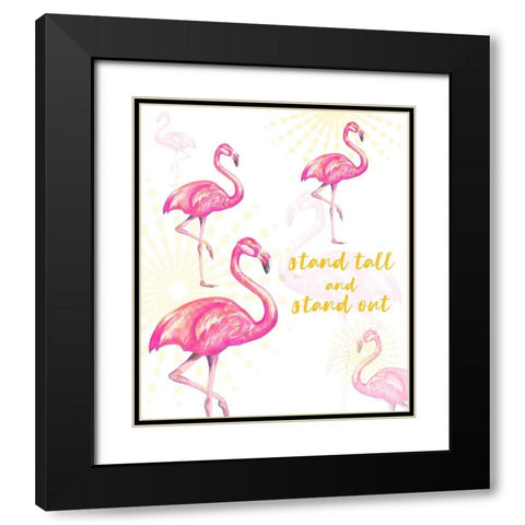 Stand Tall And Stand Out Black Modern Wood Framed Art Print with Double Matting by Hakimipour, Tiffany
