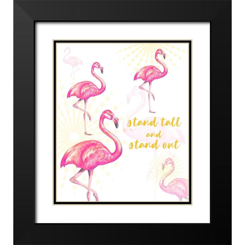 Stand Tall And Stand Out Black Modern Wood Framed Art Print with Double Matting by Hakimipour, Tiffany