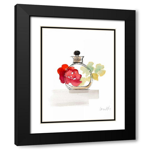 Crystal Watercolor Perfume III Black Modern Wood Framed Art Print with Double Matting by Loreth, Lanie