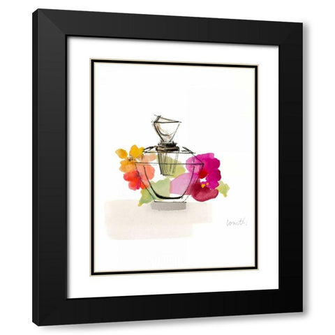Crystal Watercolor Perfume II Black Modern Wood Framed Art Print with Double Matting by Loreth, Lanie