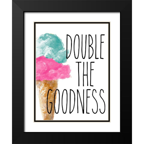 Double the Goodness Black Modern Wood Framed Art Print with Double Matting by Loreth, Lanie