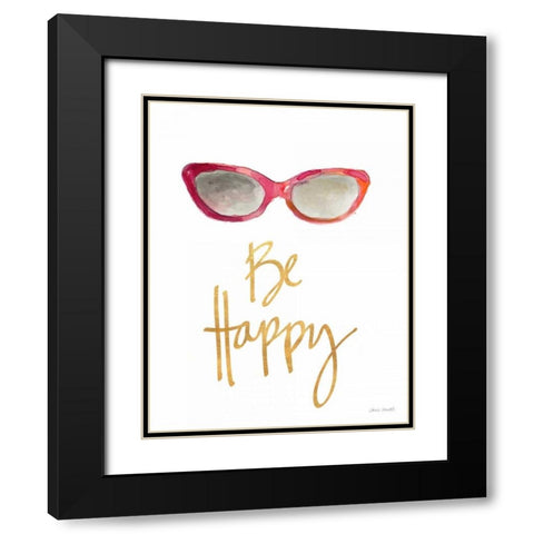 Inspired Sunglasses I Black Modern Wood Framed Art Print with Double Matting by Loreth, Lanie