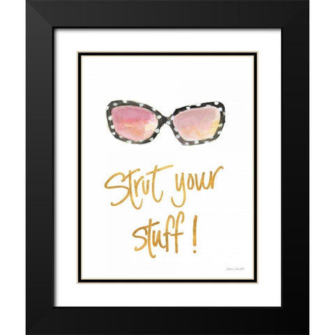 Inspired Sunglasses II Black Modern Wood Framed Art Print with Double Matting by Loreth, Lanie