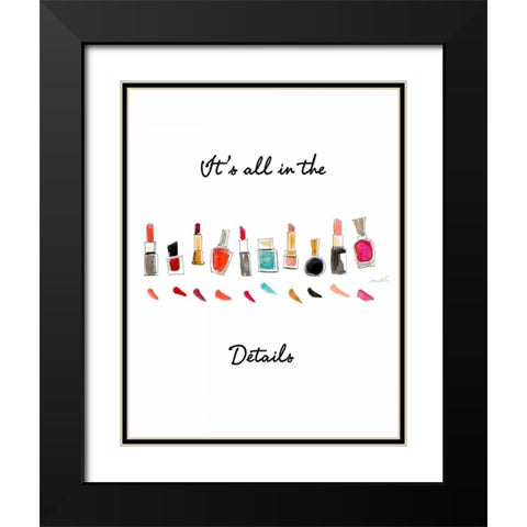 Its all in the Details Black Modern Wood Framed Art Print with Double Matting by Loreth, Lanie
