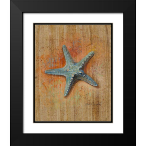 Starfish I Black Modern Wood Framed Art Print with Double Matting by Loreth, Lanie