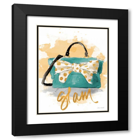 Glam Purse Black Modern Wood Framed Art Print with Double Matting by Loreth, Lanie