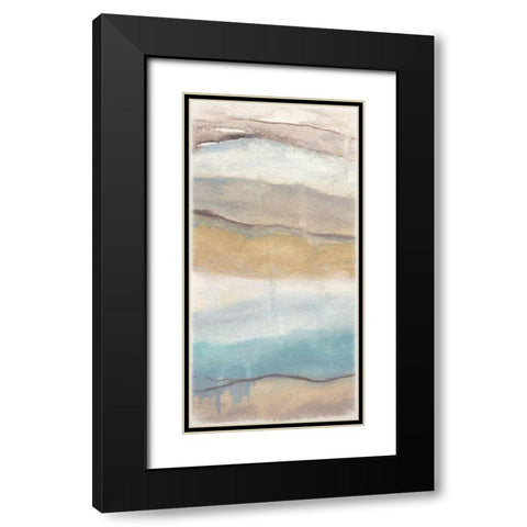 Fog Abstract Panel I Black Modern Wood Framed Art Print with Double Matting by Medley, Elizabeth