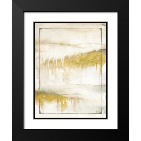 Fog Abstract II Black Modern Wood Framed Art Print with Double Matting by Medley, Elizabeth