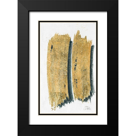 On Gold I Black Modern Wood Framed Art Print with Double Matting by Pinto, Patricia