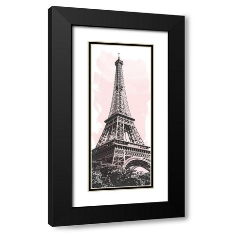 Watercolor France Panel II Black Modern Wood Framed Art Print with Double Matting by Navas, Emily