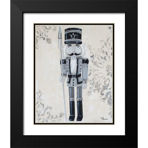 Gray Nutcracker I Black Modern Wood Framed Art Print with Double Matting by Hakimipour, Tiffany