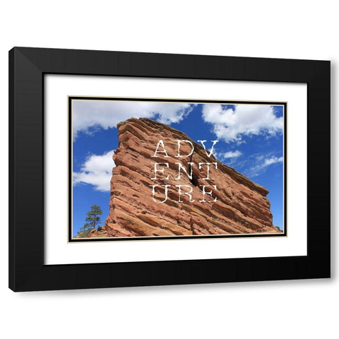 Adventure Black Modern Wood Framed Art Print with Double Matting by Metz, Andi