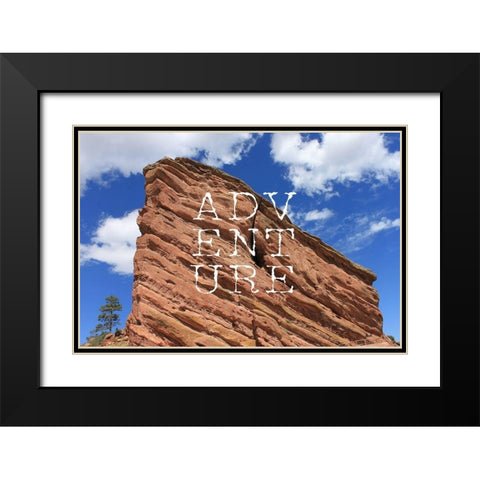 Adventure Black Modern Wood Framed Art Print with Double Matting by Metz, Andi