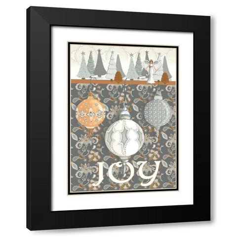 Wonderland Joy Black Modern Wood Framed Art Print with Double Matting by Metz, Andi