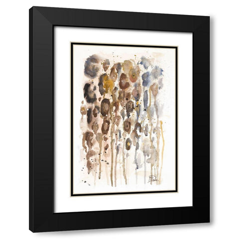 Watercolor Animal Skin I Black Modern Wood Framed Art Print with Double Matting by Pinto, Patricia
