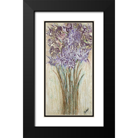 Lavender Strong I Black Modern Wood Framed Art Print with Double Matting by Gonzalez, Roberto