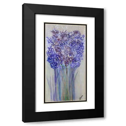Lavender Strong II Black Modern Wood Framed Art Print with Double Matting by Gonzalez, Roberto