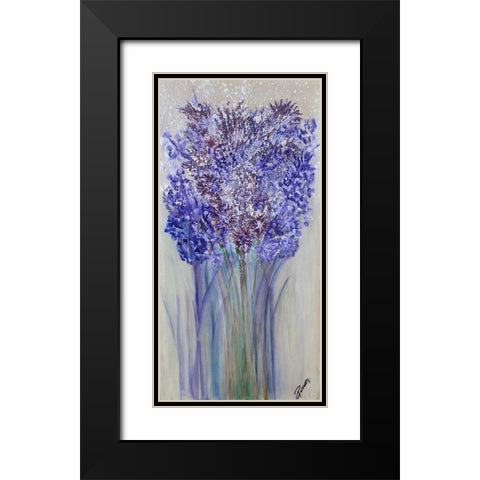 Lavender Strong II Black Modern Wood Framed Art Print with Double Matting by Gonzalez, Roberto