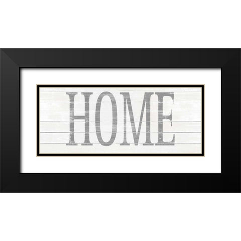 Home Black Modern Wood Framed Art Print with Double Matting by SD Graphics