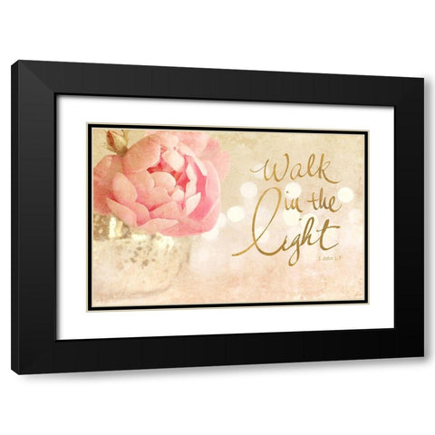 Walk in the Light Black Modern Wood Framed Art Print with Double Matting by Gardner, Sarah