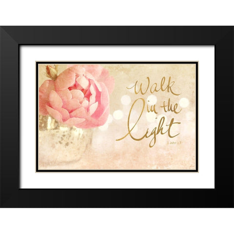 Walk in the Light Black Modern Wood Framed Art Print with Double Matting by Gardner, Sarah