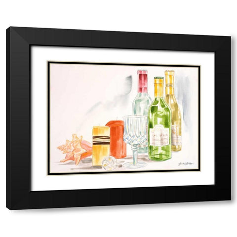 Coastal Happy Hour I Black Modern Wood Framed Art Print with Double Matting by Baliko, Linda