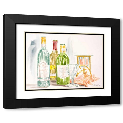 Coastal Happy Hour II Black Modern Wood Framed Art Print with Double Matting by Baliko, Linda