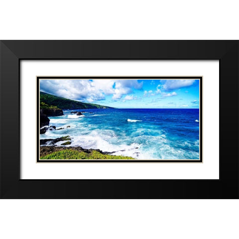 Cool Beach I Black Modern Wood Framed Art Print with Double Matting by Nawrocke, Bruce