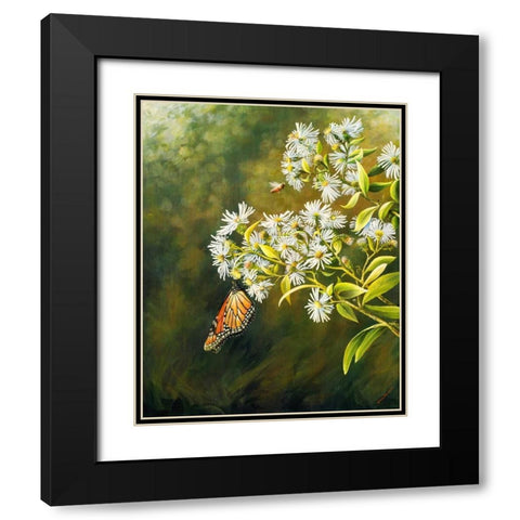 Garden Life Black Modern Wood Framed Art Print with Double Matting by Nawrocke, Bruce