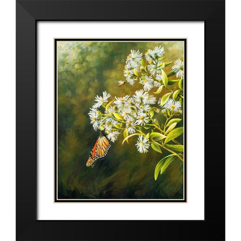 Garden Life Black Modern Wood Framed Art Print with Double Matting by Nawrocke, Bruce