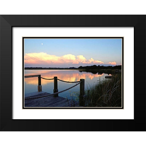 Lake Saunders I Black Modern Wood Framed Art Print with Double Matting by Nawrocke, Bruce