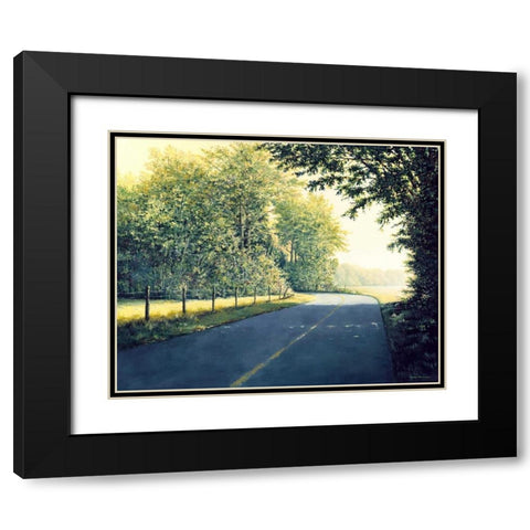 The Day Before Black Modern Wood Framed Art Print with Double Matting by Nawrocke, Bruce
