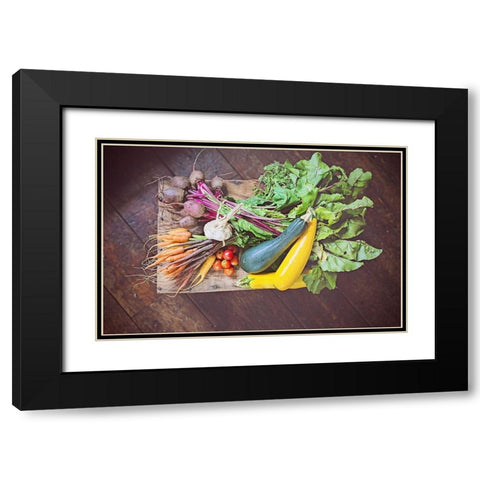 Fresh Organic II Black Modern Wood Framed Art Print with Double Matting by Poynter, Kelly