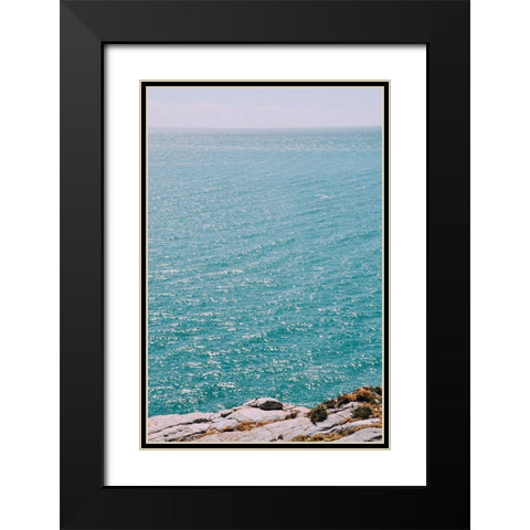 Sparkling Waters Black Modern Wood Framed Art Print with Double Matting by Bill Carson Photography