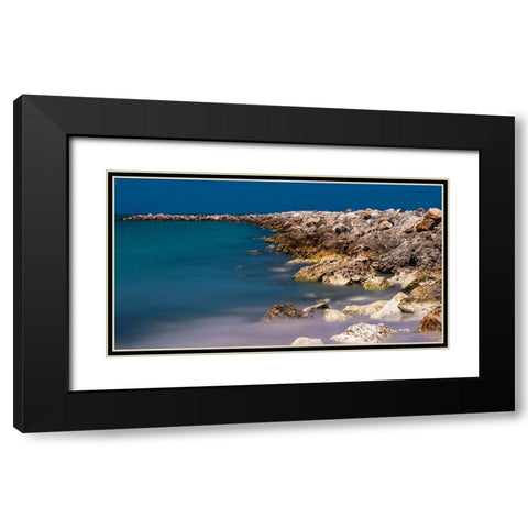 Rocky Shores Black Modern Wood Framed Art Print with Double Matting by Bill Carson Photography
