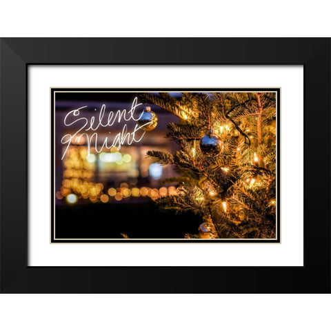 Silent Night Black Modern Wood Framed Art Print with Double Matting by Bill Carson Photography