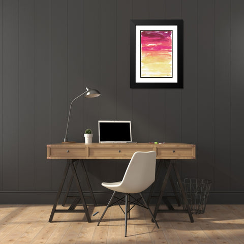 Watercolor Paper I Black Modern Wood Framed Art Print with Double Matting by Medley, Elizabeth