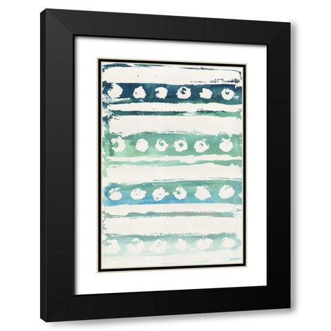 Watercolor Pattern VI Black Modern Wood Framed Art Print with Double Matting by Medley, Elizabeth