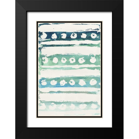 Watercolor Pattern VI Black Modern Wood Framed Art Print with Double Matting by Medley, Elizabeth