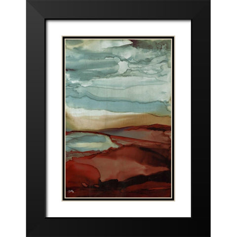 New Sky Black Modern Wood Framed Art Print with Double Matting by Medley, Elizabeth