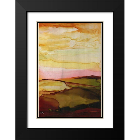 Dawning Sky Black Modern Wood Framed Art Print with Double Matting by Medley, Elizabeth