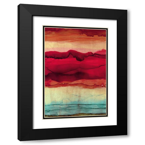 New Mountain Black Modern Wood Framed Art Print with Double Matting by Medley, Elizabeth