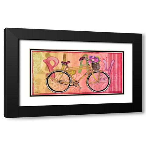 Sing and Play Bike II Black Modern Wood Framed Art Print with Double Matting by Medley, Elizabeth