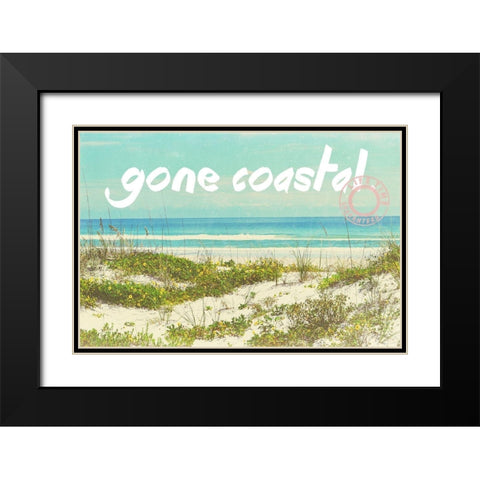 Gone Coastal Black Modern Wood Framed Art Print with Double Matting by Peck, Gail